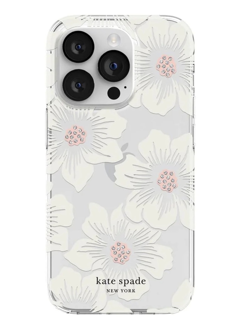 kate spade Floral MagSafe iPhone 16 pro max Protective Case - White & Light Pink